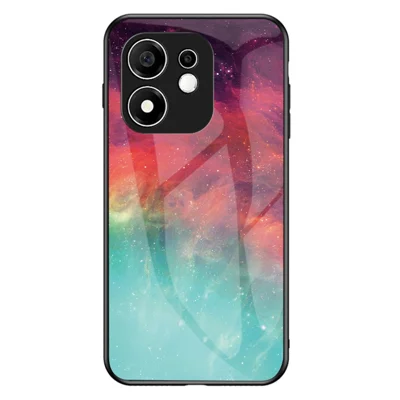 Pattern Case For Honor 600 Smart 5G / X7e Plus 4G /  X7e Plus 5G Tempered Glass Phone Cover - Color Starry Sky