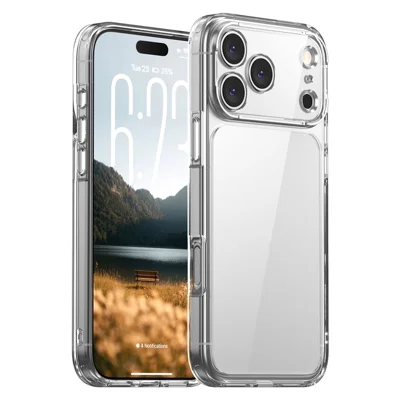 IPAKY til iPhone 18 Pro / 17 Pro Case TPU + PC tynd telefonbagdæksel med præcise udsparinger - Transparent