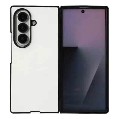 Чехол для Samsung Galaxy Z Fold8 Ultra, с текстурой кожуры личи, из искусственной кожи и поликарбоната, складной чехол — белый