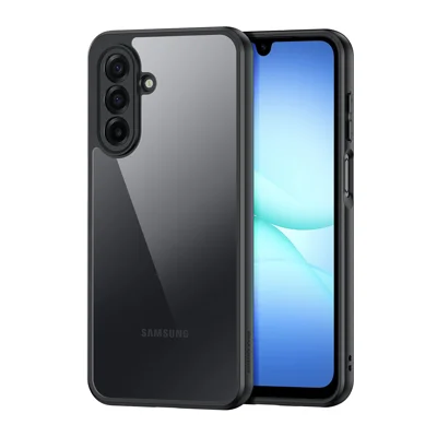 DUX DUCIS for Samsung Galaxy A17 5G / A17 4G / M17 5G / F17 5G / A18 5G / A18 4G Aimo Series PC + TPU Clear Back Phone Cover (REACH Certification) - Black