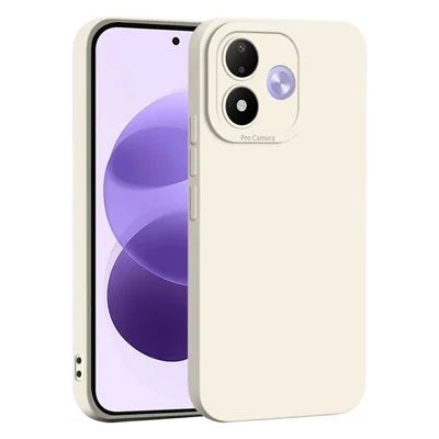 Telefoonhoesje voor Xiaomi Redmi Note 17 4G (Global) / Note 17 (India/China) 5G / Note 17 5G (Global) Precieze Camerauitsparingen Zachte TPU Stootvrije Cover - Wit