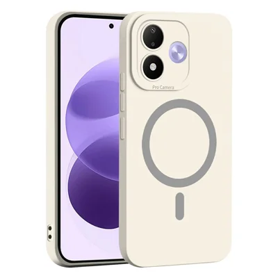 Groothandelsmagnetisch hoesje voor Xiaomi Redmi Note 17 4G (wereldwijd) / Note 17 (India/China) 5G / Note 17 5G (wereldwijd) zacht TPU-telefoonhoesje - Wit