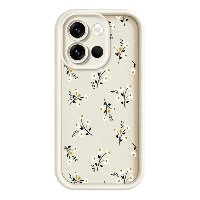 TPU-hoesje voor OnePlus Nord 6 5G met bloemenpatroon, rubberachtige achterkant voor telefoon - Wit