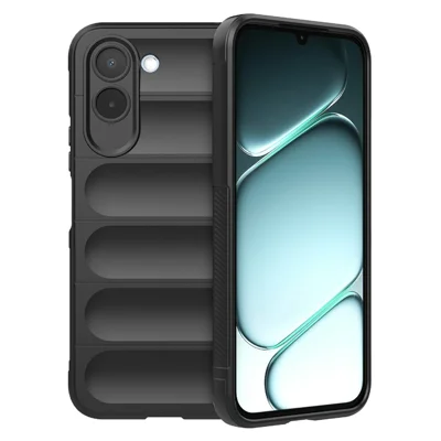For OnePlus N6x 4G Phone Case Anti-Drop Soft TPU Rugged Back Cover - Black