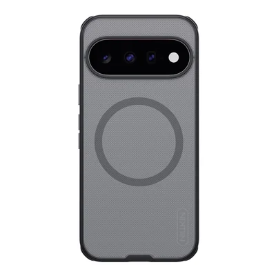 NILLKIN Super Frosted Shield Pro til Google Pixel 11 Magnetisk Hylster PC + TPU Telefondæksel – Gennemsigtig Sort