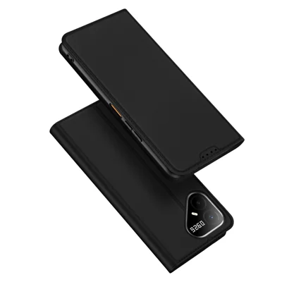  DUX DUCIS for TECNO Pova 8 Pro 5G Skin Pro Series Case Leather Stand Cover Card Holder - Black