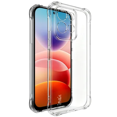 IMAK voor Xiaomi Redmi 17 5G / Xiaomi Redmi 17 4G hoes TPU telefoonhoes Airbag schokbestendige bescherming - Transparant