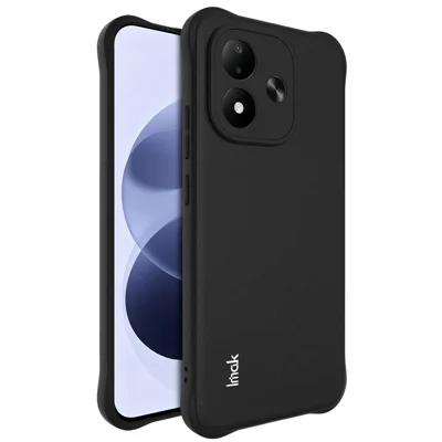 IMAK voor Xiaomi Redmi Note 17 (India/China) 5G / Xiaomi Redmi Note 17 4G Hoesje TPU Telefoonhoesje Airbag Schokbestendige Bescherming - Matzwart