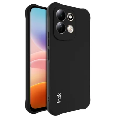 IMAK voor Xiaomi Redmi 17 5G / Xiaomi Redmi 17 4G hoes TPU telefoonhoes Airbag schokbestendige bescherming - Mat zwart