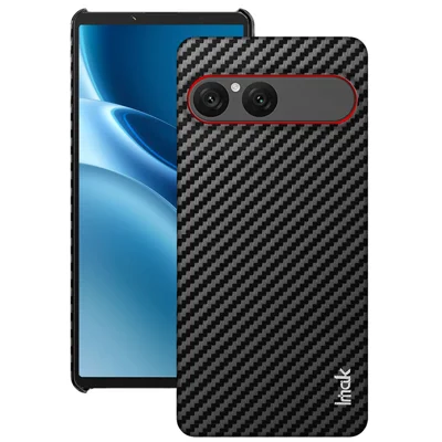  IMAK for Sony Xperia 10 VIII / Sony Xperia 10 VII Ruiyi Series Case Carbon Fiber Texture Leather + PC Protective Cover - As Shown
