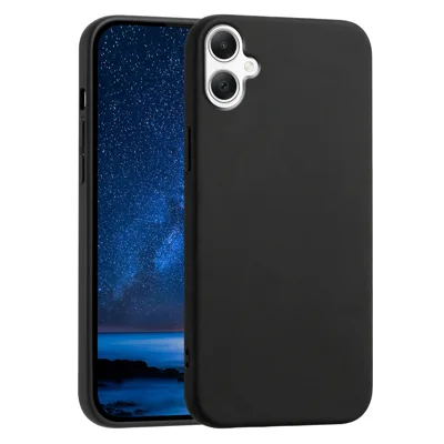 Für Samsung Galaxy A06 4G / Galaxy A06 5G / Galaxy A07 4G / Galaxy A07 5G / Galaxy A08 4G / Galaxy F07 4G / Galaxy M07 4G / Galaxy M17e 5G / Galaxy A08 5G Hülle Weiche TPU Anti-Drop Rutschfeste Struktur Handyhülle - Schwarz