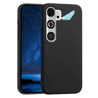 Für ZTE nubia Neo 5 GT 5G Hülle weich TPU Anti-Drop Anti-Rutsch-Textur Handyhülle - Schwarz