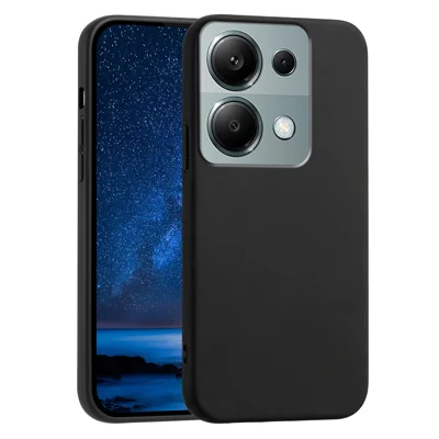  Voor Xiaomi Redmi 17 5G / Xiaomi Redmi 17 4G Hoesje Zacht TPU Anti-Val Anti-Slipstructuur Telefoonhoes - Zwart