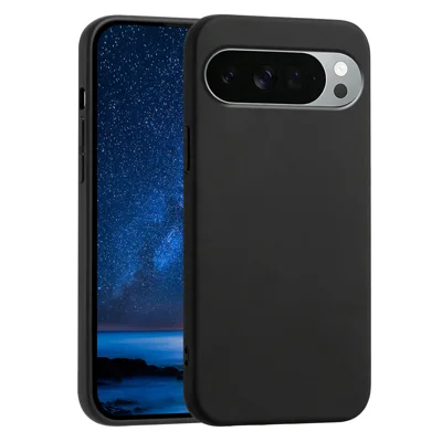 لـ Google Pixel 11 Pro XL غطاء هاتف ناعم من مادة TPU مقاوم للسقوط وبنسيج غير قابل للانزلاق - أسود