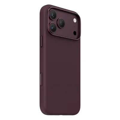 KEEPHONE ROSANA Serie til iPhone 18 Pro / 17 Pro Magnetisk Taske i Flydende Silikone Stødfast Telefonbeskyttelse - Burgunder