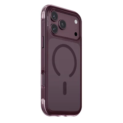 KEEPHONE MONICA AIRBAG Serie til iPhone 18 Pro Max / 17 Pro Max Magnetisk Case Mod Fald Blød TPU + PC Telefon Bagdæksel - Bordeaux