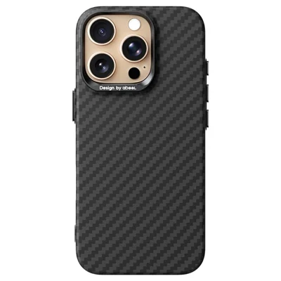 ABEEl For iPhone 16 Pro Magnetic Case PC + TPU Ultra Thin Minimalist Phone Cover - Carbon Fiber Texture