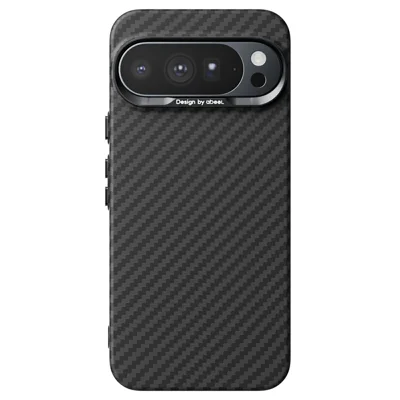 ABEEl For Google Pixel 10 Pro XL Magnetic Case PC + TPU Ultra Thin Minimalist Phone Cover - Carbon Fiber Texture