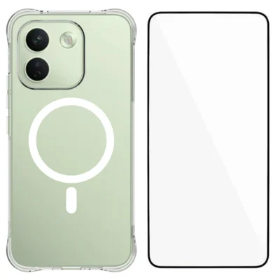  WANLONFENG do Xiaomi Redmi Note 17 Pro Max 5G / Xiaomi Redmi Note 17 Pro+ 5G Seria WL2 2,0 mm Magnetyczna Obudowa Przezroczysta TPU Pokrywa Tylna z Folią Ekranową - Przezroczysta