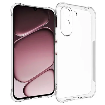 WANLONFENG voor OnePlus N6x 4G TM Series Transparant TPU-hoesje 2,0 mm Telefoonachterkant - Transparant