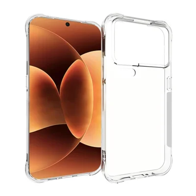 WANLONFENG for Xiaomi 18 Pro Max TM Series Clear TPU Case 2.0mm Phone Back Cover - Transparent