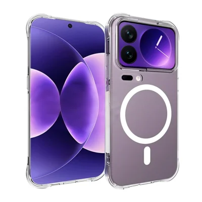  WANLONFENG na Xiaomi 18 Pro TM1 Seria 2,0 mm Obudowa Magnetyczna Przezroczysta TPU Pokrowiec na Telefon - Przezroczysty