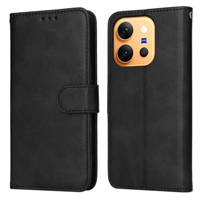  For vivo X300 E 5G Case Wallet PU Leather Folio Flip Phone Cover - Black