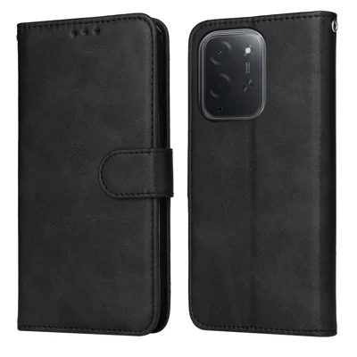  For Xiaomi Poco C95 Pro Case Wallet PU Leather Folio Flip Phone Cover - Black