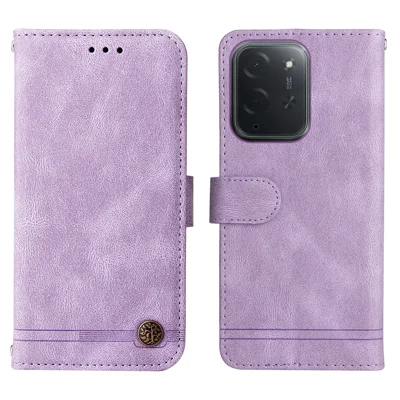  For Xiaomi Poco C95 Pro Leather Wallet Cases Skin Touch Phone Cover Stand with Strap - Purple
