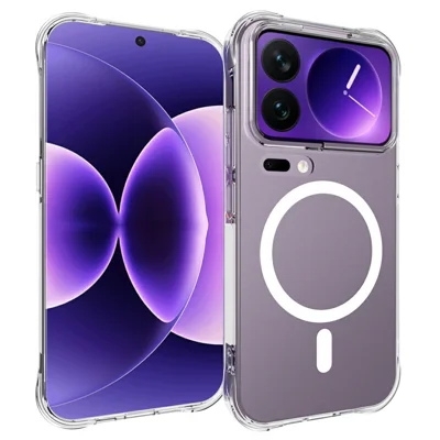 Hurtowa zakupowa obudowa magnetyczna Xiaomi 18 Pro z przezroczystego TPU antyudarowa pokrywa tylna - Przezroczysta