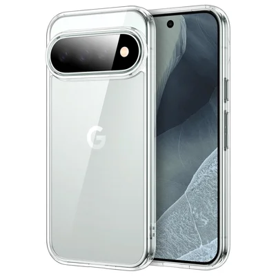 För Google Pixel 11 Pro-skåll med militärklassigt slaghålligt skydd av akryl + TPU, mobilskärm - Transparent