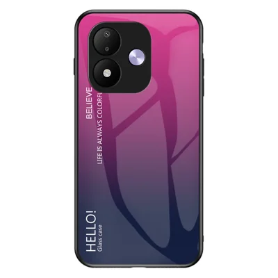 Phone Case for Xiaomi Redmi Note 17 4G (Global) / Note 17 (India / China) 5G / Note 17 5G (Global) , Anti-Scratch Tempered Glass + PC + TPU Back Cover - Gradient Rose