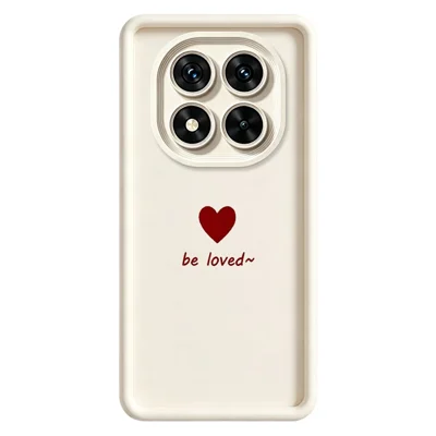 For Xiaomi Redmi Note 15 Pro+ 5G (Global)  /  Poco M8 Pro 5G TPU Case Be Loved Heart Pattern Rubberized Shockproof Phone Cover - White