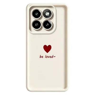 For Motorola Moto G56 5G TPU Case Be Loved Heart Pattern Rubberized Shockproof Phone Cover - White