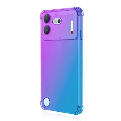 ENKAY för Nothing Phone (4b) TPU-skåll - Tjocknade hörn, drop-skyddad mobilhörsbacke - Lila/Blå