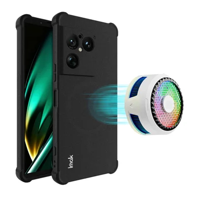 IMAK para Sony Xperia 1 VIII Funda Magnética Protectora a Prueba de Golpes con Airbag de TPU - Negro Mate