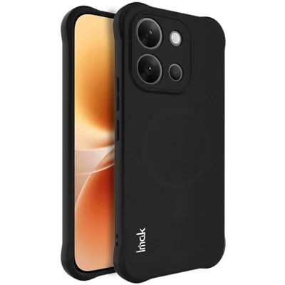  IMAK for vivo X300 E 5G Magnetic Case Shockproof Airbag TPU Phone Cover - Matte Black