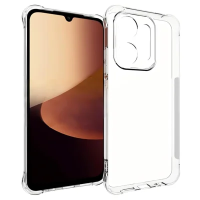 WANLONFENG for Xiaomi Redmi 17C 5G TM Series Clear TPU Case 2.0mm Phone Back Cover - Transparent
