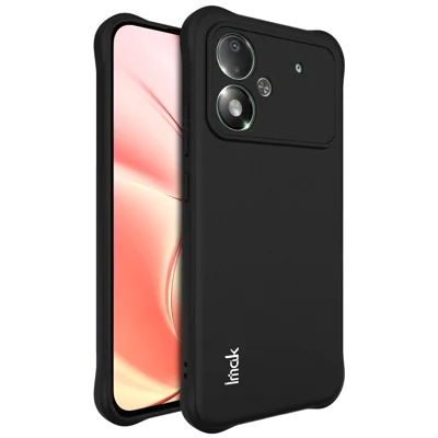  IMAK for Xiaomi Poco M8 Power 5G Case TPU Phone Cover Airbag Shockproof Protection - Matte Black