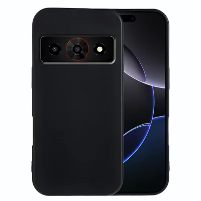 For Optus X Value 5G / ZTE Nubia P7 Pro 5G TPU Case Soft Matte Anti-fingerprint Phone Back Cover - Black