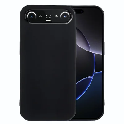 For TECNO Camon Slim 4G TPU Case Soft Matte Anti-fingerprint Phone Back Cover - Black