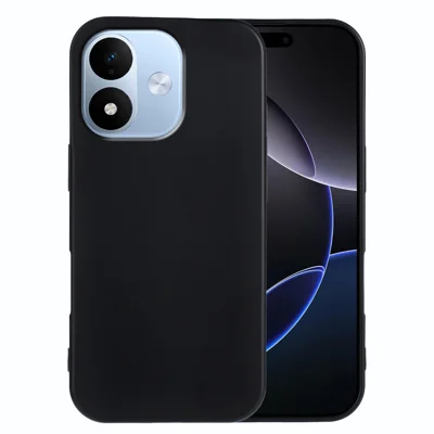  For Xiaomi Redmi Note 17 Pro 5G TPU Case Soft Matte Anti-fingerprint Phone Back Cover - Black