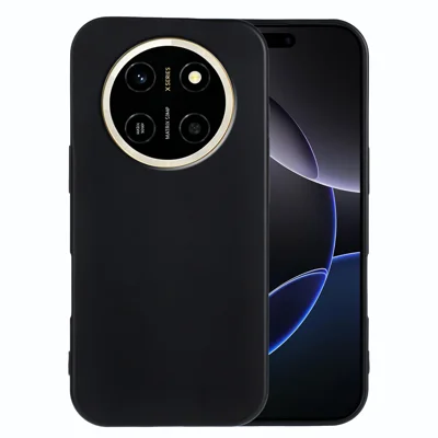Obudowa TPU dla Honor X80 Pro Max 5G, miękka matowa, odporna na odciski palców, pokrywa tylna do telefonu - Czarna
