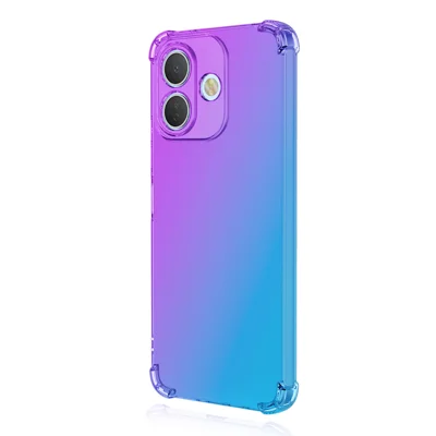 ENKAY для Xiaomi Redmi Note 17 Pro 5G чехол из ТПУ, утолщенные углы, ударопрочный задняя крышка для телефона - фиолетовый / синий