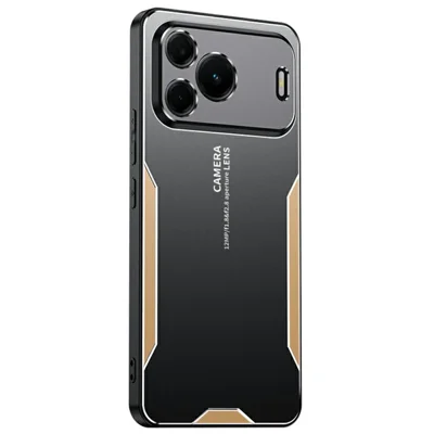 For Huawei nova 16 SE 5G Phone Case Aluminium Alloy TPU PC Back Cover - Gold