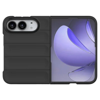 Etui na iPhone Fold, odporno na upadki, miękkie z TPU, wytrzymała tylna obudowa - Czarny
