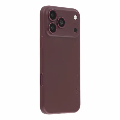 X-LEVEL pour iPhone 18 Pro Max / 17 Pro Max Coque Rigide en PP Mat 0,18 mm Ultra Fine - Rouge Cerise