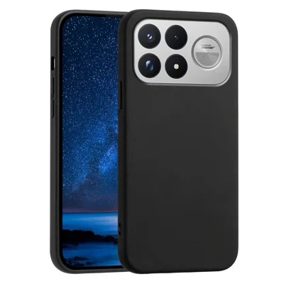 For Xiaomi Poco F8 Ultra / Redmi K90 Pro Max 5G / K100 Pro Max 5G (China) / Poco F9 Ultra 5G Case Soft TPU Anti-Drop Non-Slip Texture Phone Cover - Black
