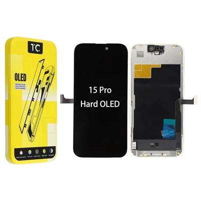 Заменяющая деталь экрана OLED и дигитайзера класса C TC Hard для iPhone 15 Pro (без логотипа)