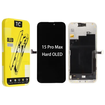 Заменяющая деталь дисплея OLED и сенсорного экрана класса C TC для iPhone 15 Pro Max (без логотипа)